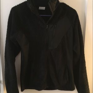 *SOLD* Columbia women’s black plush fleece jacket